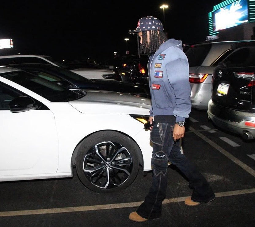 Rhinestone Fitted Hat